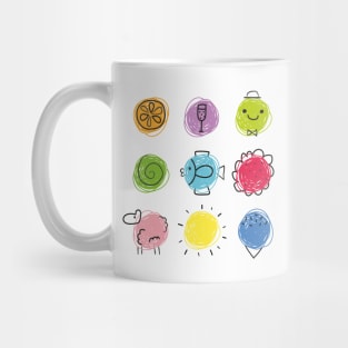 Circle kids' doodles Mug